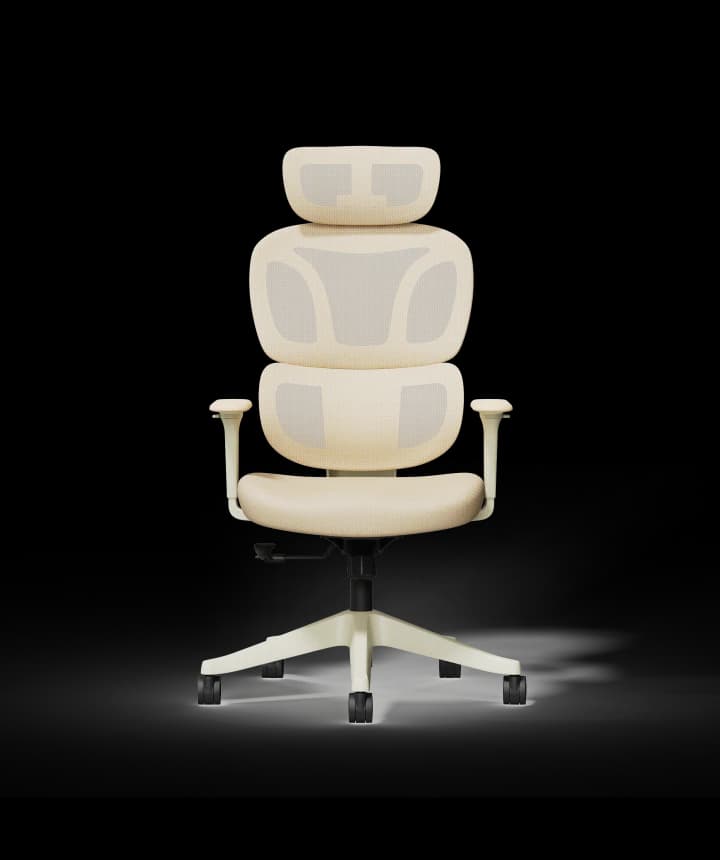 Kleurrijke Ergonomische Stoel met Wolkachtige Kussen