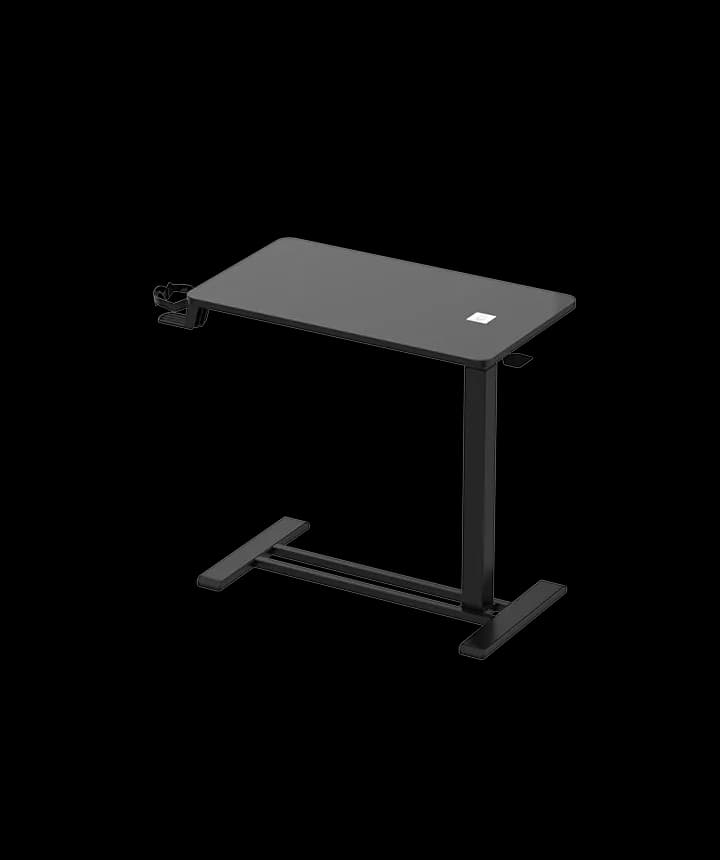 In hoogte verstelbare bijzettafel H3&H3PRO, met bekerhouder