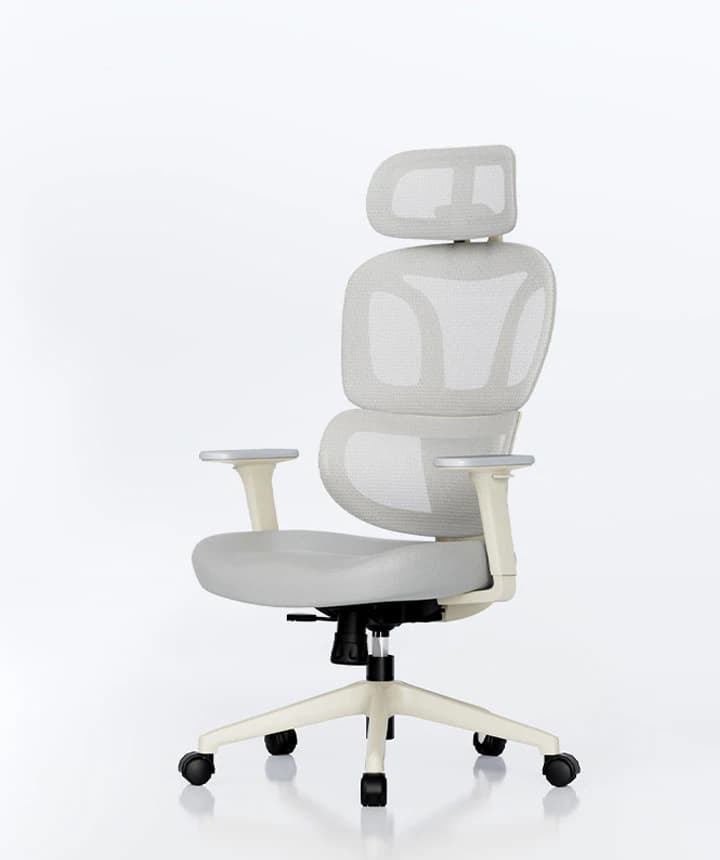 Ergonomische bureaustoel BS5, dubbele rugleuning, optie voetensteun