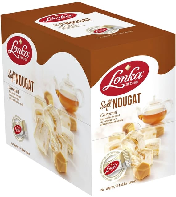 Nougat Lonka caramel doos 214 stuks