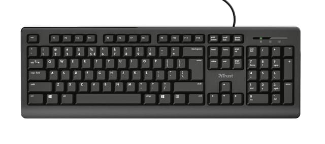 Toetsenbord Trust Primo QWERTY zwart