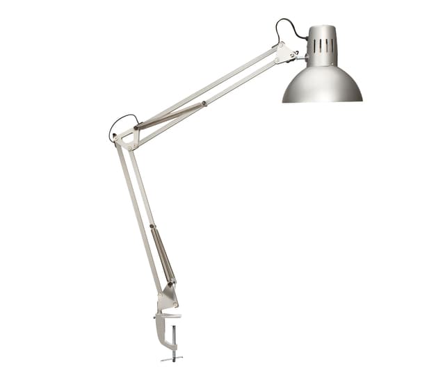 Bureaulamp MAUL Study tafelklem excl.LED lamp E27 zilver