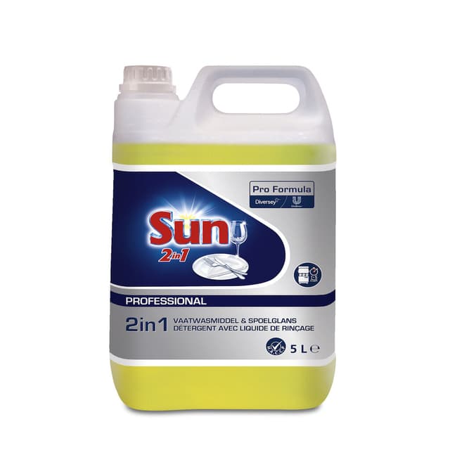 Vaatwasmiddel Sun Pro Formula 2in1 vloeibaar 5L