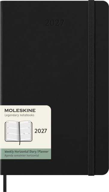 Agenda 2027 Moleskine 12M Planner Weekly 7dagen/2pagina's large hc black