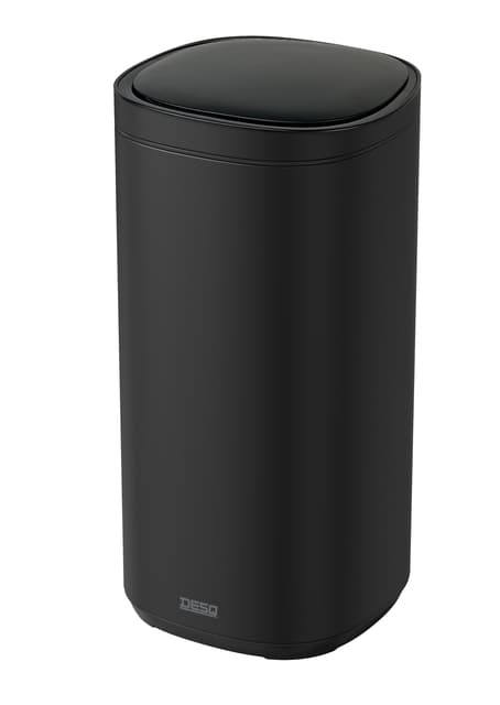Afvalbak Desq Sensor 50 liter RVS zwart