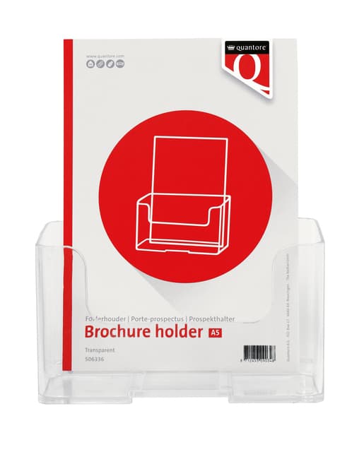 Folderhouder Quantore A5 transparant