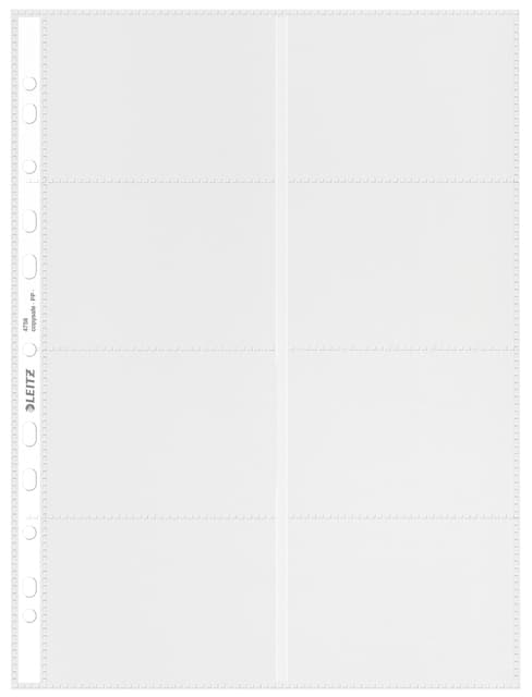 Showtas Leitz Premium voor visitekaartjes copy safe PP A4 glashelder 10 stuks