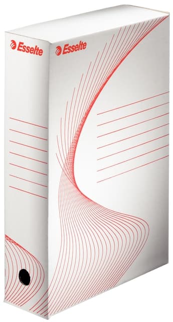 Archiefdoos Esselte Boxycolor 80mm 352x250mm wit