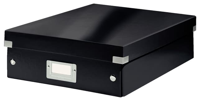 Opbergdoos Leitz Wow Click & Store organiser 280x100x370mm middelgroot zwart