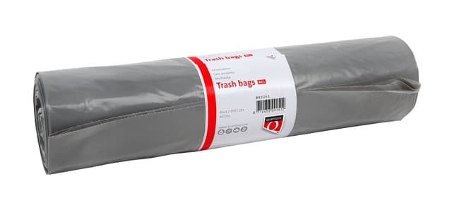 Afvalzak Quantore LDPE T50 60L grijs extra stevig 60x90cm rol à 25st