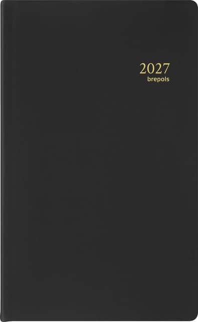 Agenda 2027 Brepols Breform Seta 1dag/1pagina zwart