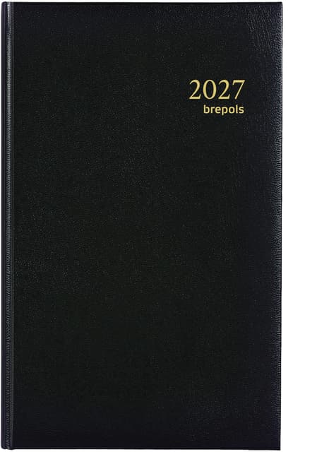 Agenda 2027 Brepols Brefix Lima 1dag/1pagina zwart