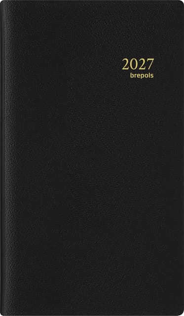 Agenda 2027 Brepols Breplan Genova 7dagen/1pagina zwart