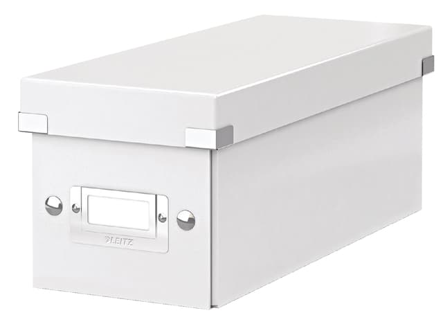 CD-opbergdoos Leitz Click & Store WOW gerecycled karton 143x136x352mm wit