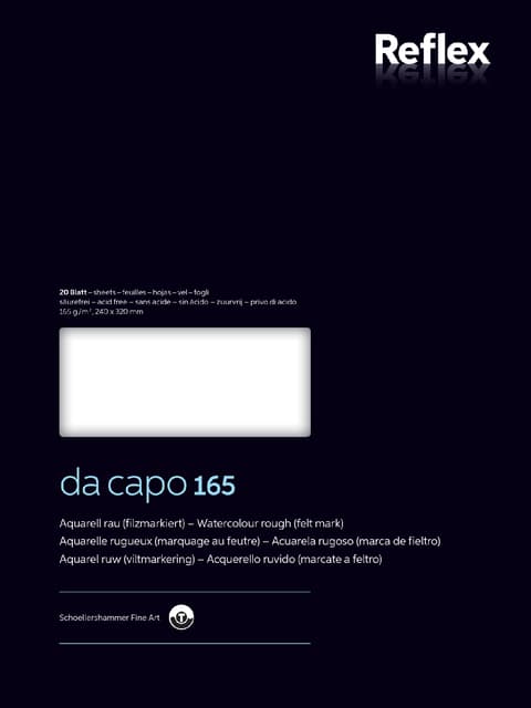 Aquarelblok Dacapo VF5004231 240x320mm 165gr 20 vel
